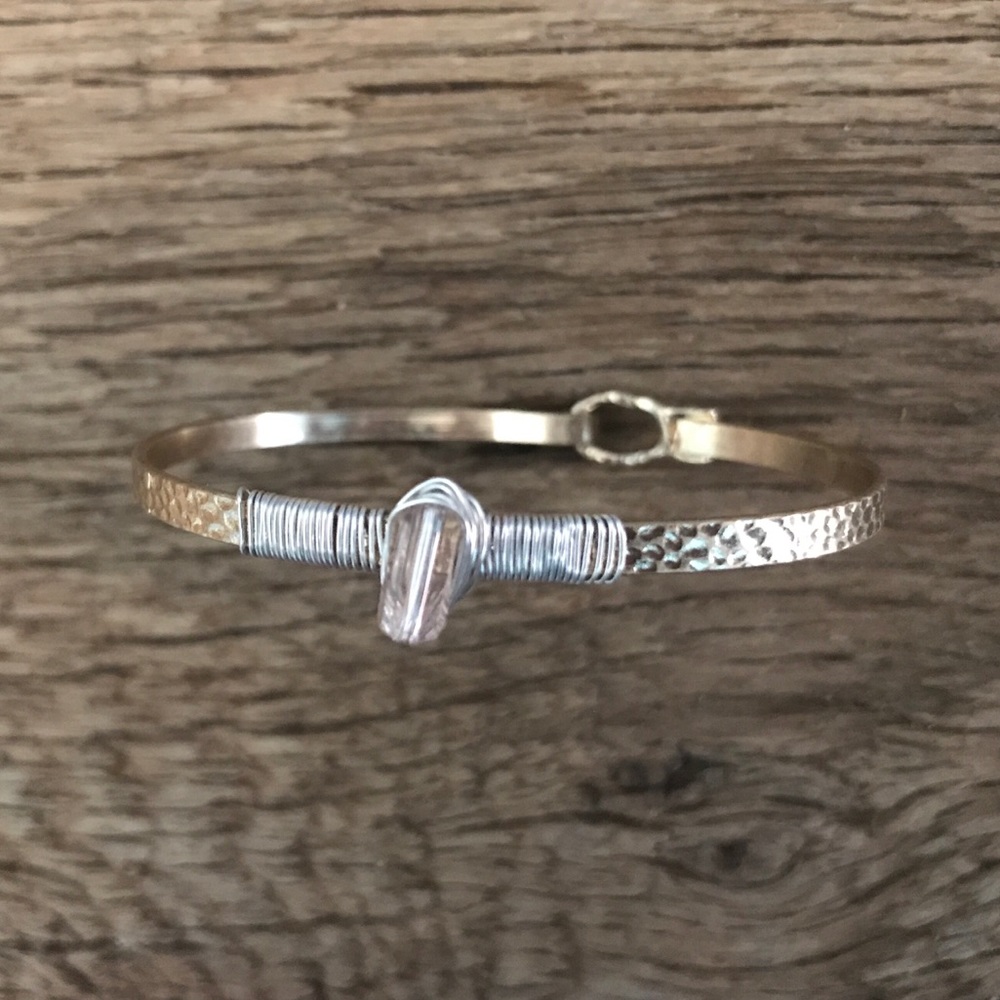 Horse Stackable Bracelet Bangle Druzy Desert Pink - image 6